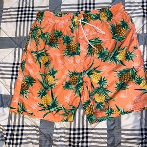 Pineapple and palm trees swim trunks by old navy